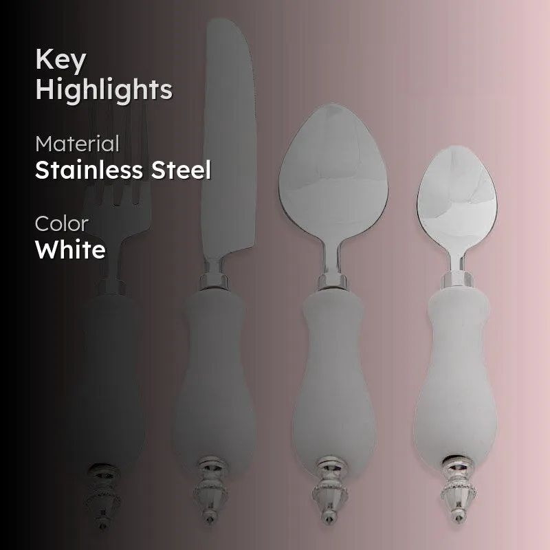 Coover Cutlery (White) - Set Of Sixteen media 2