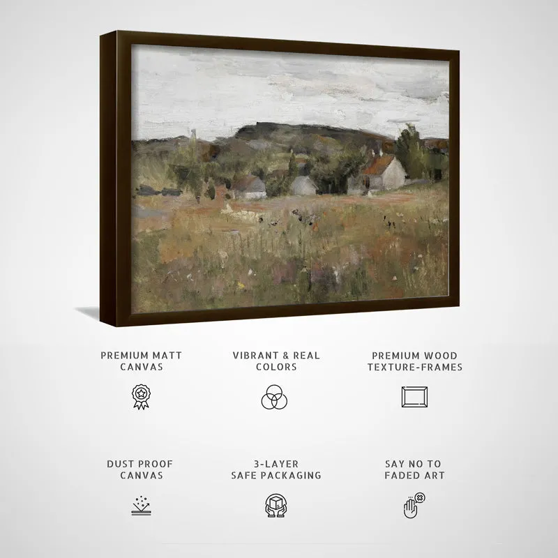 Village Dreams Wood Wall Art With Frame - Black media 4
