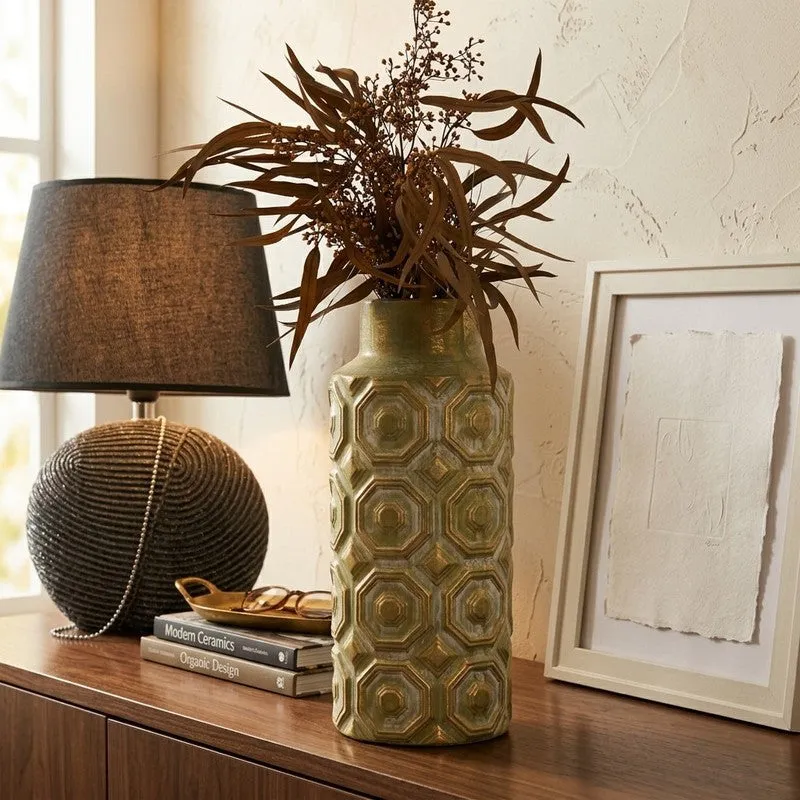 Fluid Veil Ceramic Vase - Large media 1