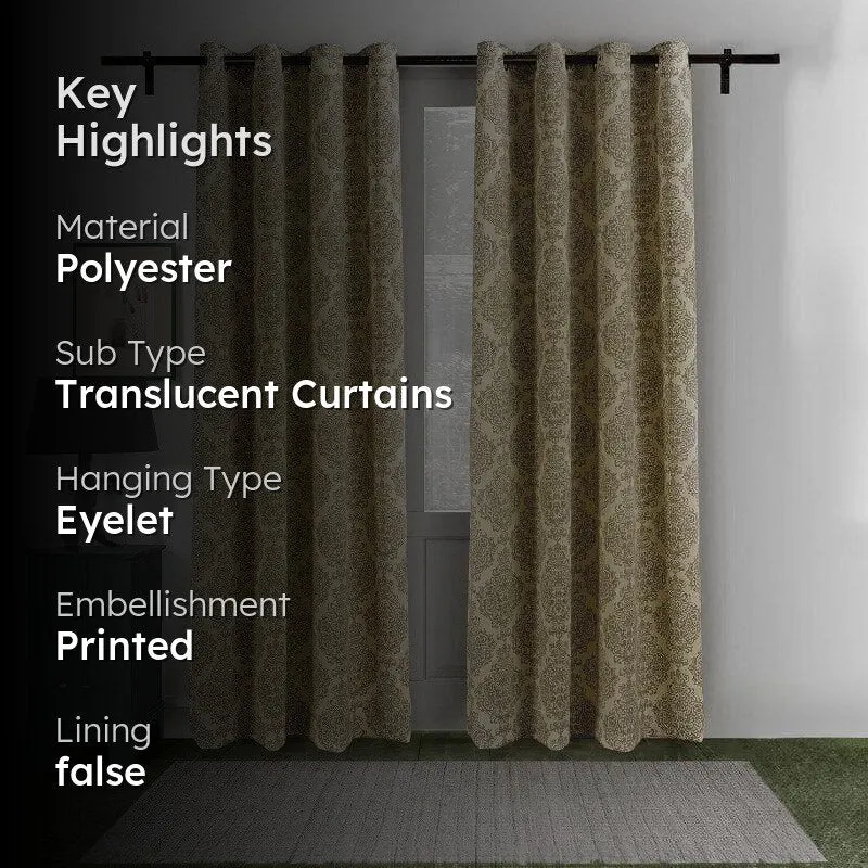 Swayam Noor Ethnic Curtain - Set Of Two media 2