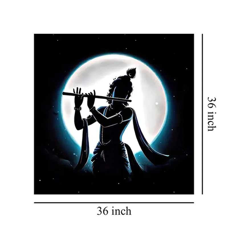 Ananta Krishna Poly Canvas Wall Painting media 8