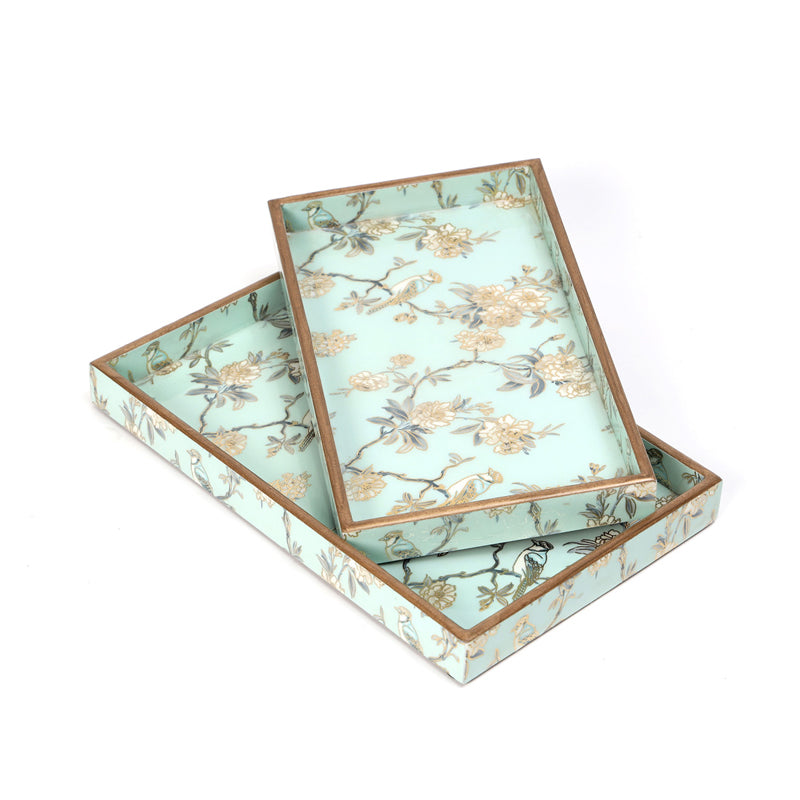 Mughal Mural Regal Serving Tray - Set Of Two media 3