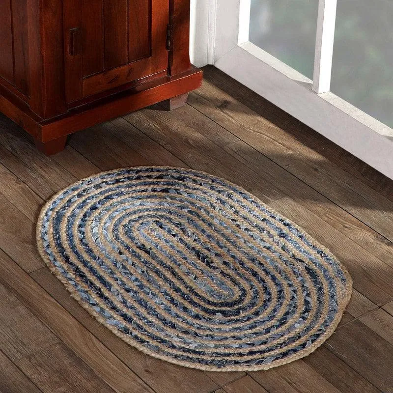 Shimi Natural  Hemp Fabric Door Mats media 1