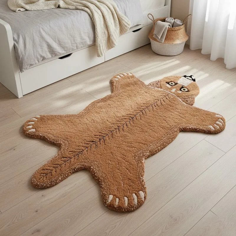 Jungle Cub Cotton Carpet - Brown media 3