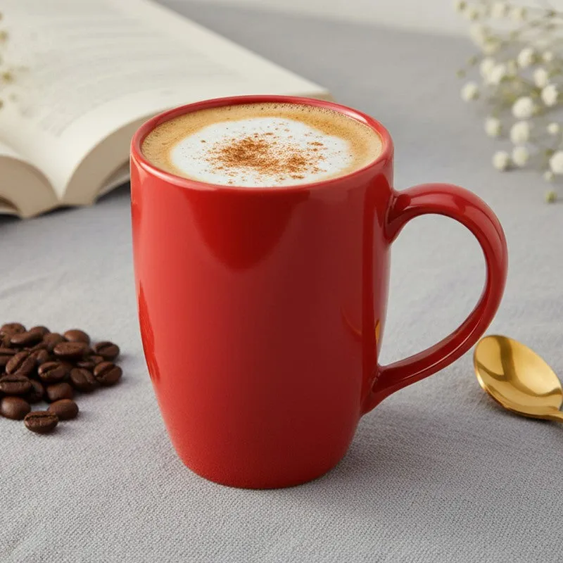 Kopi Ceramic Coffee Mug (Red) - 350 mL media 1
