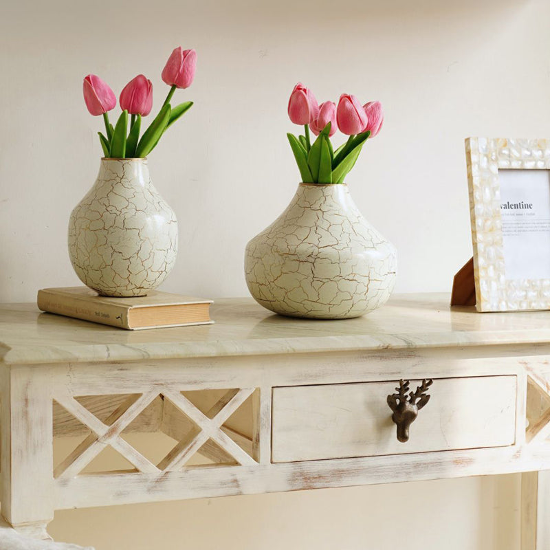 Cramery Metal Vase - Set Of Two media 5
