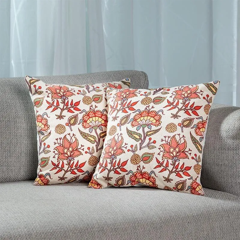 Iranya Floral Cushion Cover - Set Of Two media 1