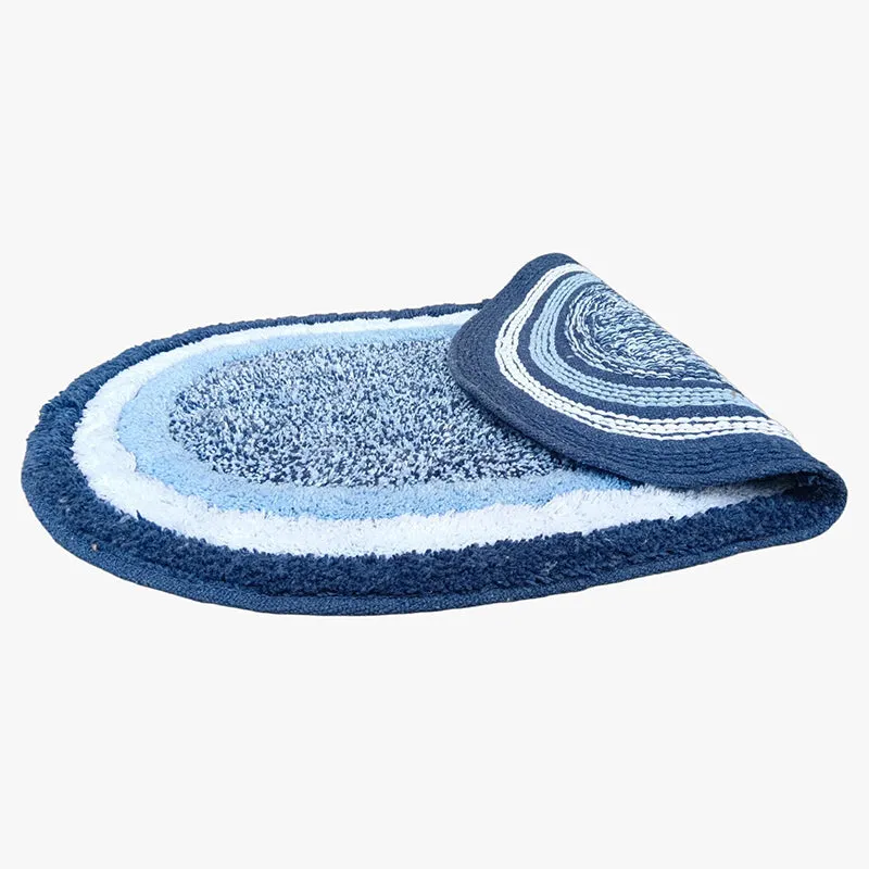 Trenza Cotton Bath Mat - Blue media 4