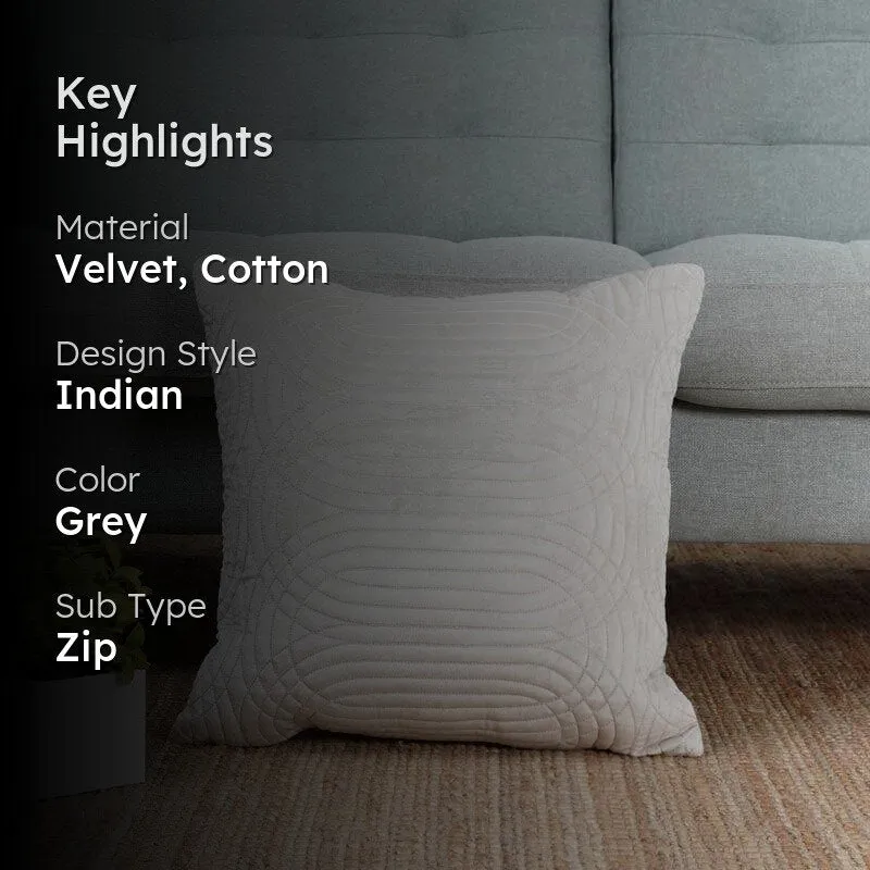 Quilted Geometric Cushion Cover media 2