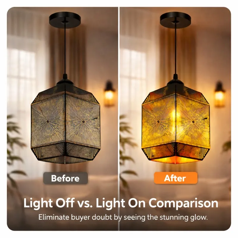 Classic Facet Metal Cluster Ceiling Lamp media 6