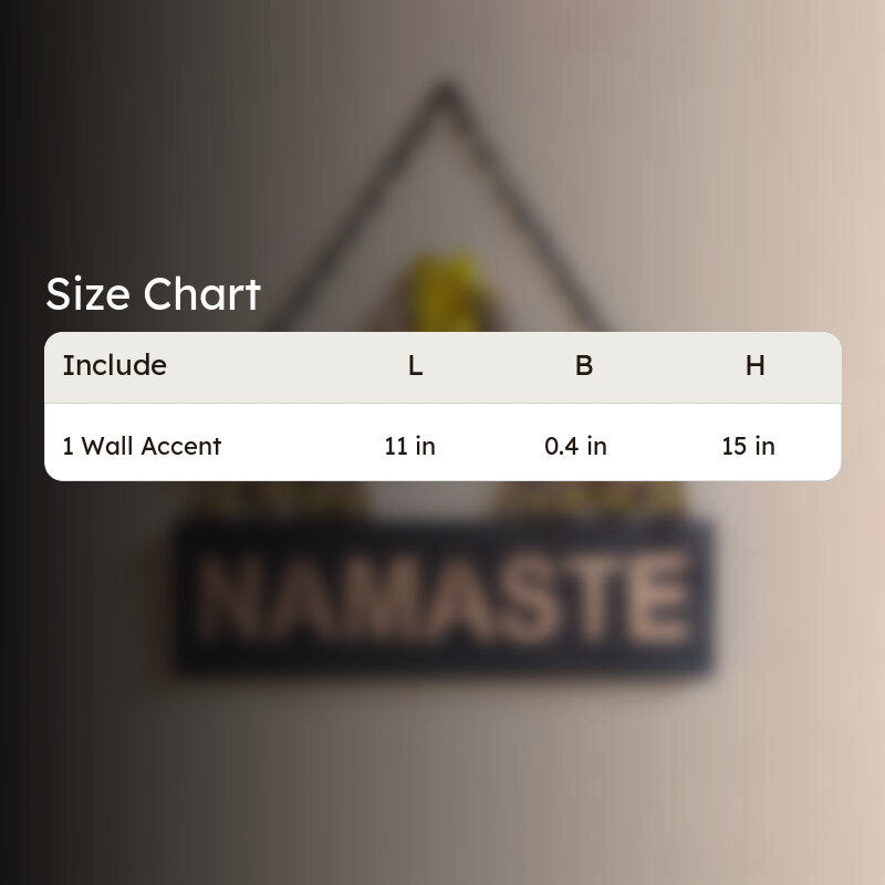 Namaste Gaja Wooden Wall Accent media 11