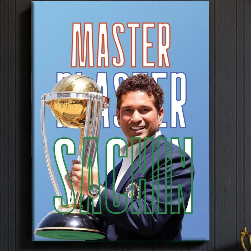 MasterBlaster Sachin Canvas Wall Art media 4