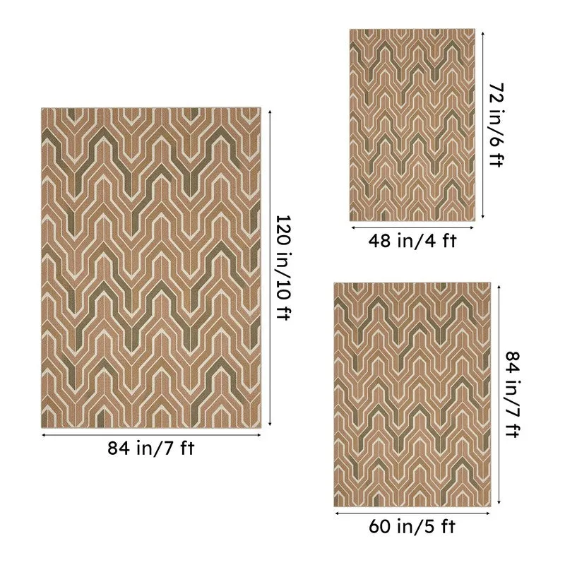 Elpis Hand Tufted Geometric Wool & Nylon Carpet - Beige media 13