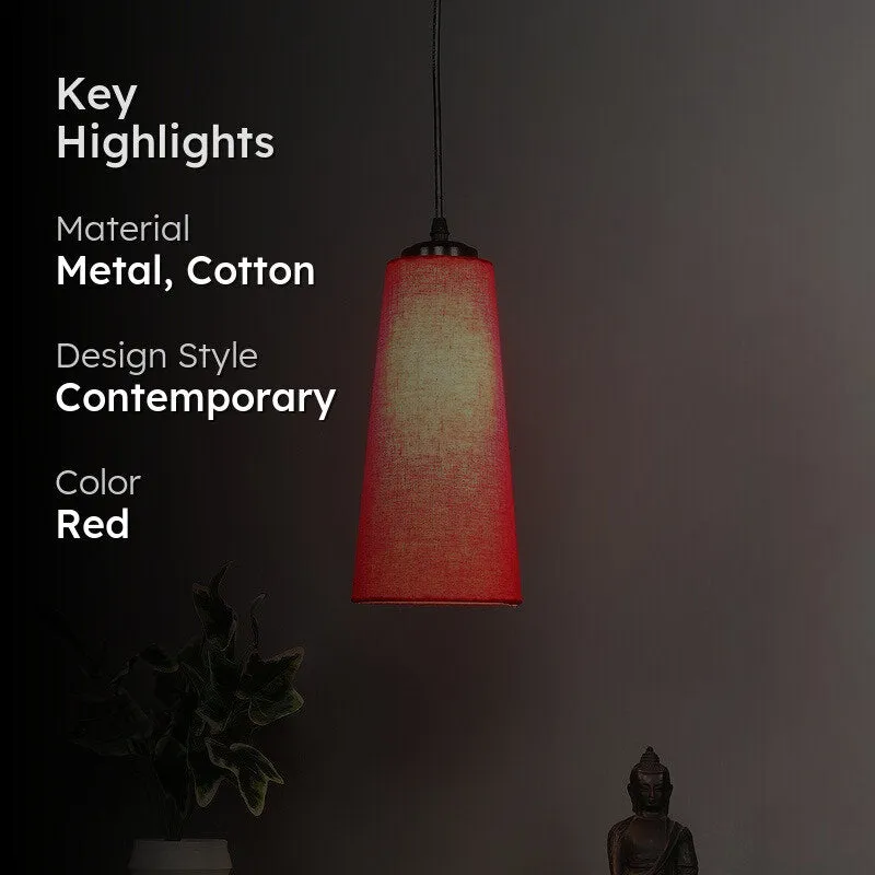 Solarae Metal Ceiling Lamp - Red media 2