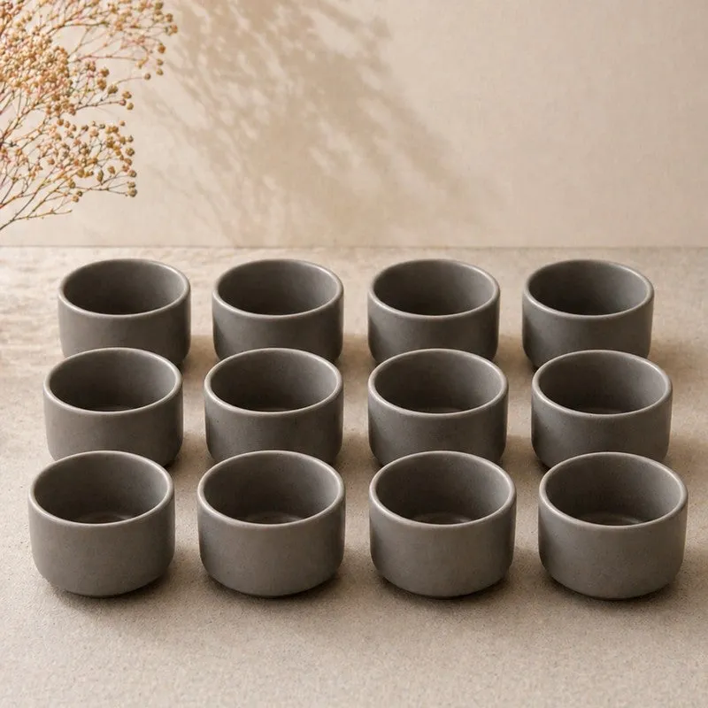 SauceServe Ceramic  Dip Bowl (50 mL Each) - Set of Twelve - 4