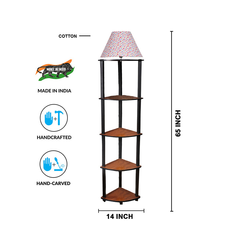 Druva Color Splash Floor Lamp With Shelf media 4