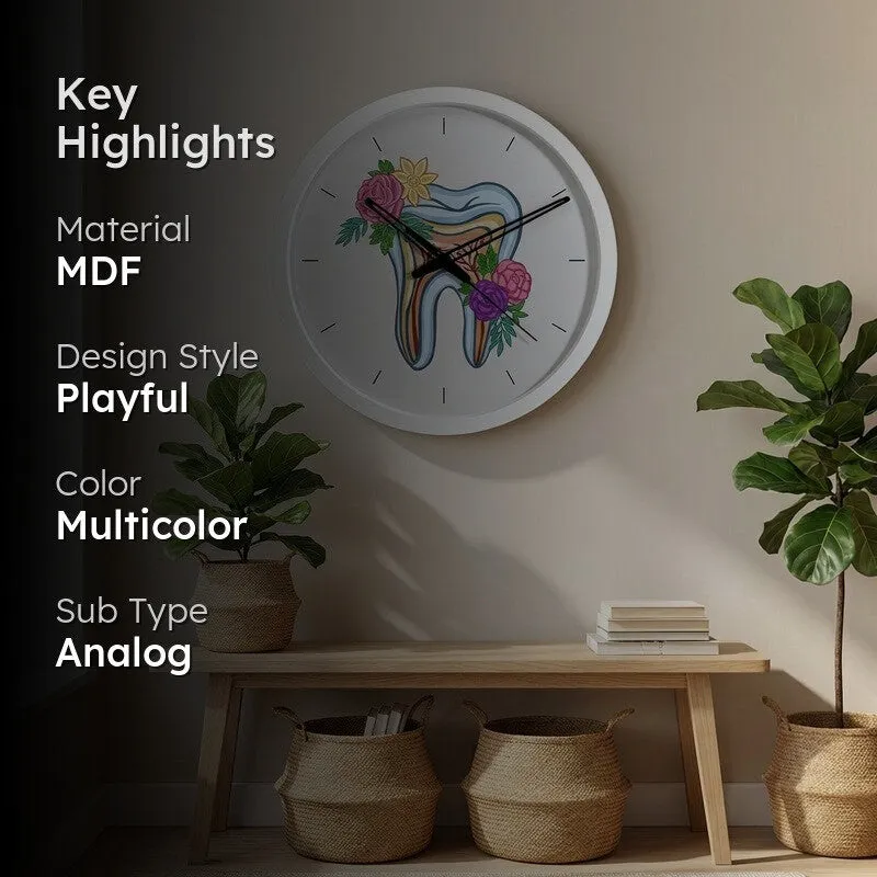 Aurex Florodent MDF Wall Clock media 2