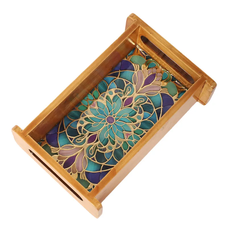 Floral Feast Wooden Serving Tray media 3