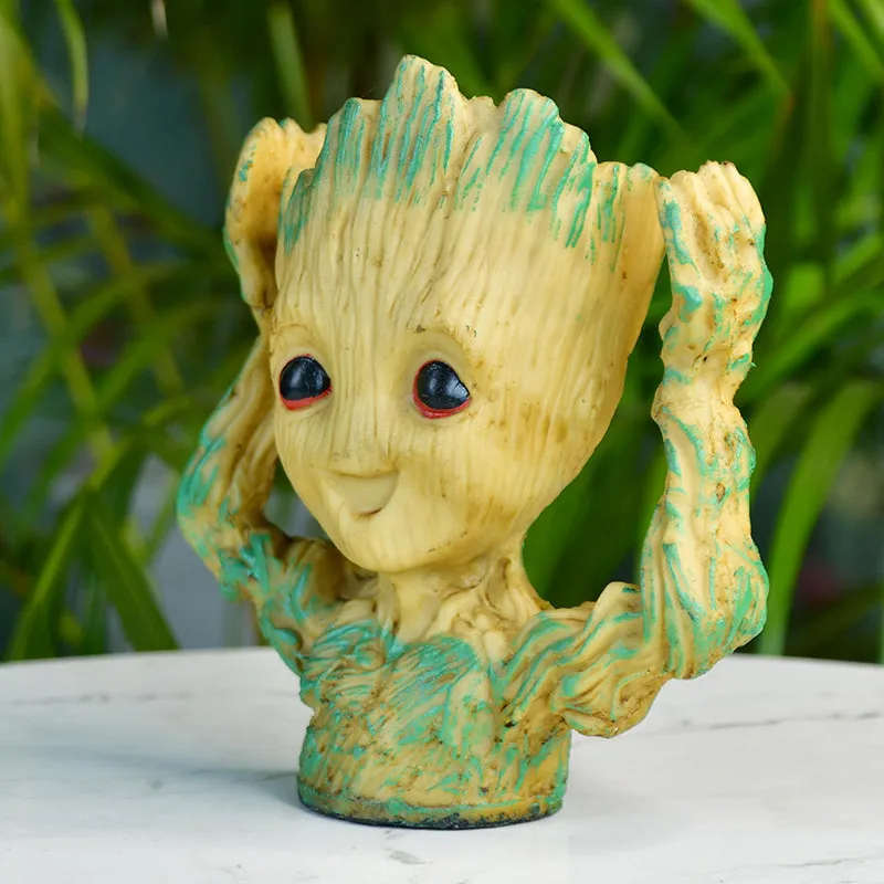 Happy Groot Resin Showpiece media 4