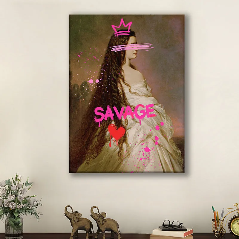 Savage Lady Wall Art media 2