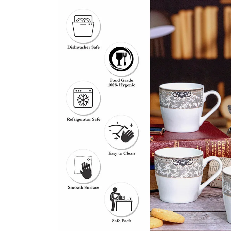 Sonaki Idva Ethnic Bone China Tea Cup (180 mL Each) - Set Of Six media 3