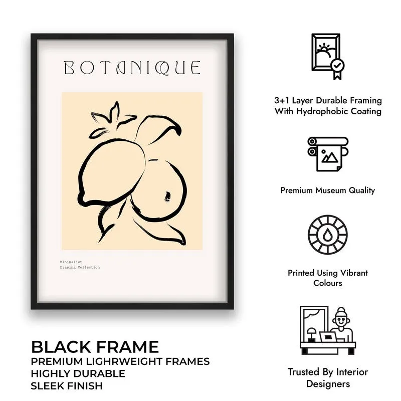 Citrine Canvas Wall Painting With Black Frame media 9