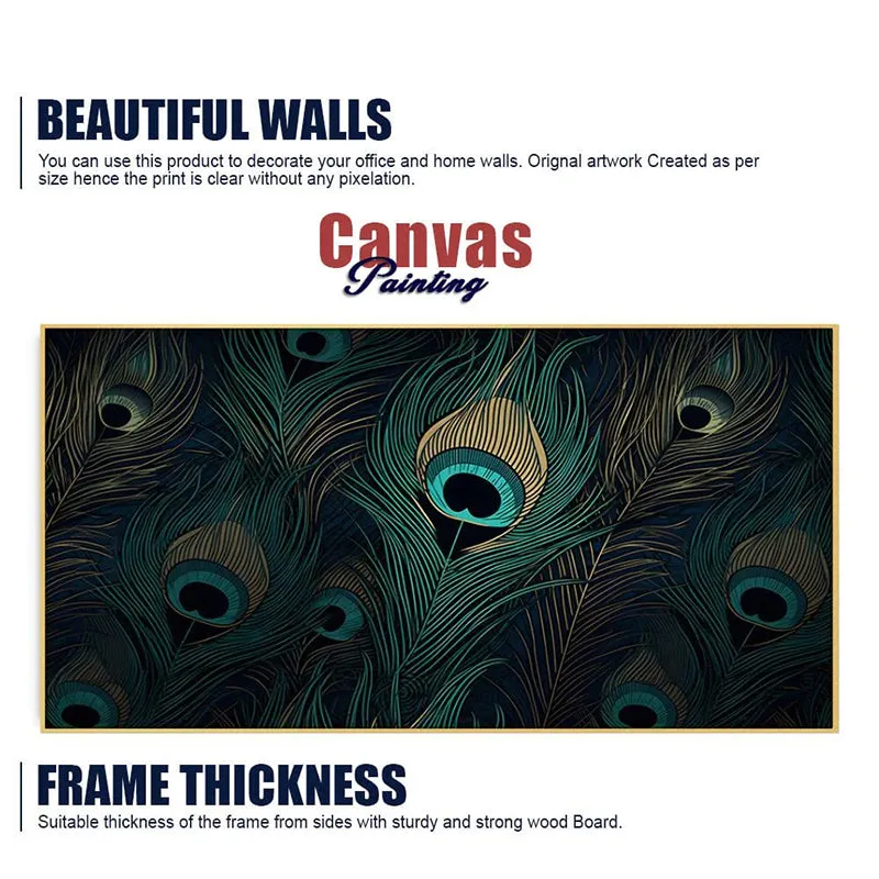 Feathers Of Mayura Canvas Wall Painting media 8
