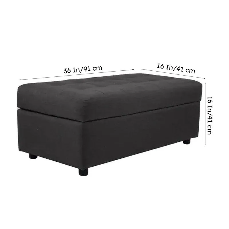 Zaviro Nuvia Ottoman - Grey media 10