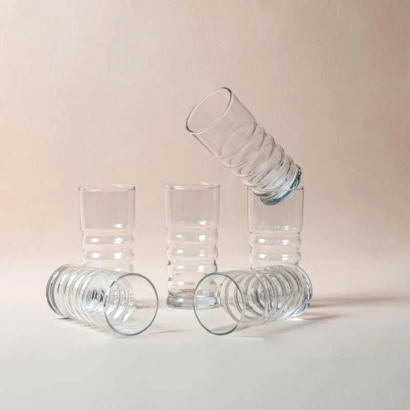 Ribbed Drinking Glass (365mL) - Set Of Six media 3