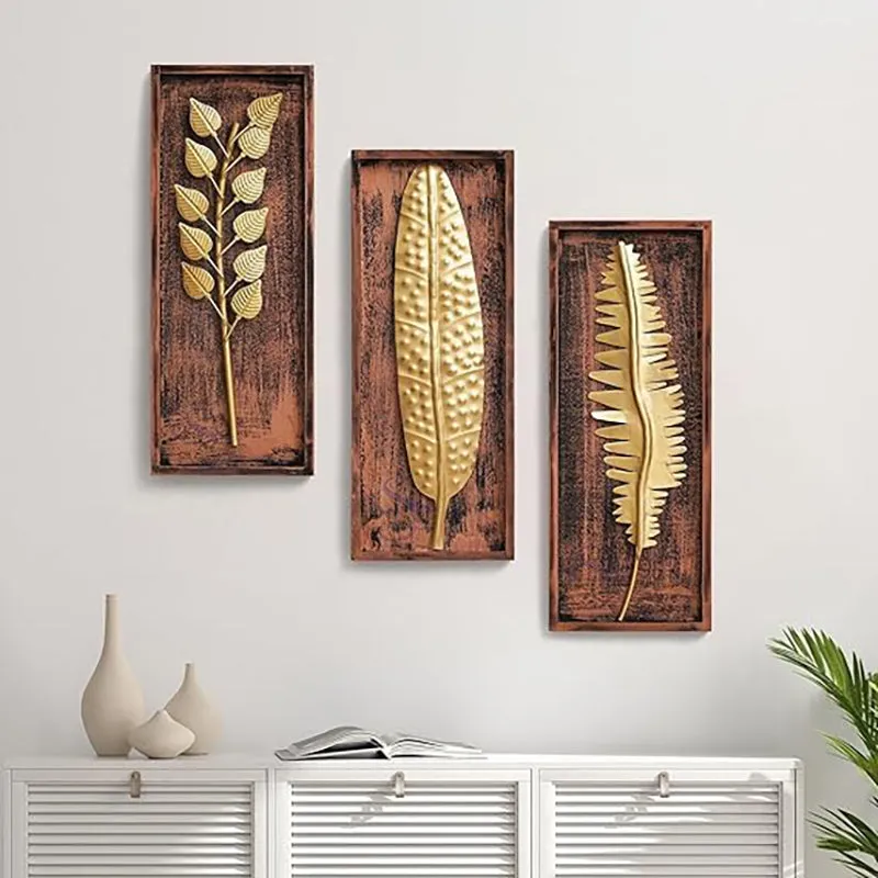 Goldfern Metal Wall Accent - Set Of Three media 1