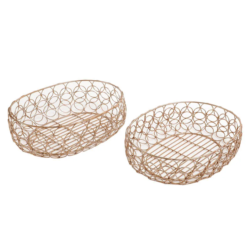 Lusia Fruit Basket (Copper) - Set Of Two media 3
