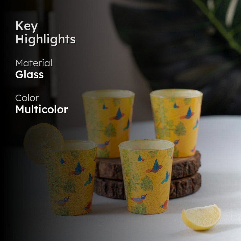 Chidiya Shot Glass (30 ml) - Set Of Four media 2