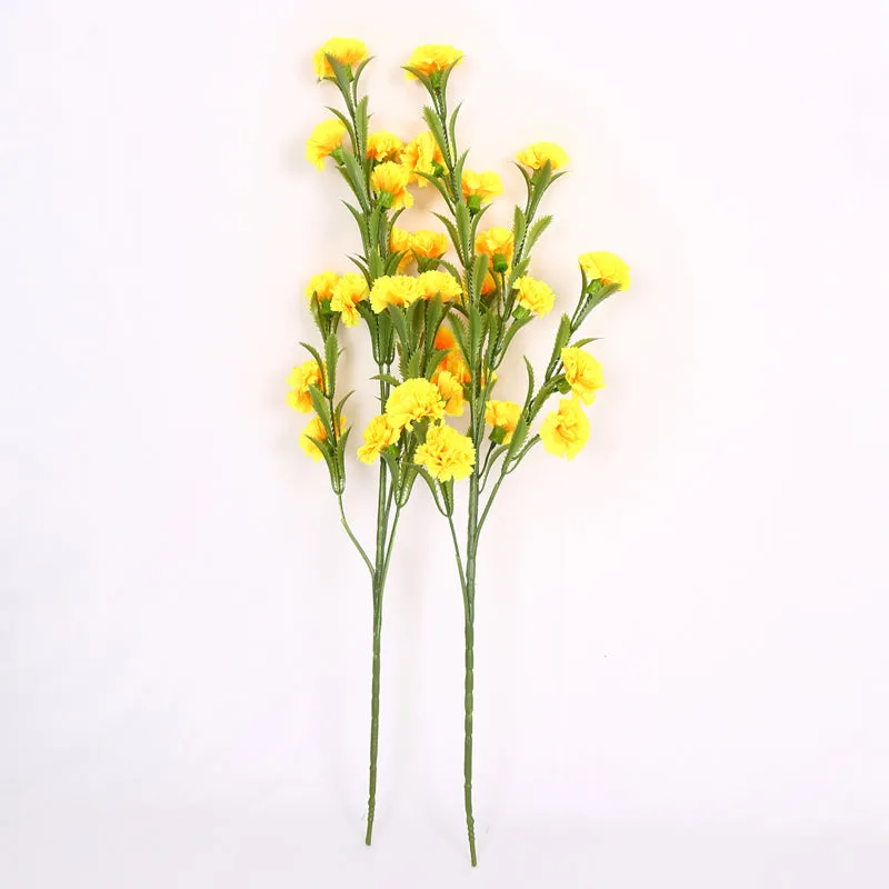 Everlin Artificial Chrysanthemum (Yellow) - Set Of Two media 5