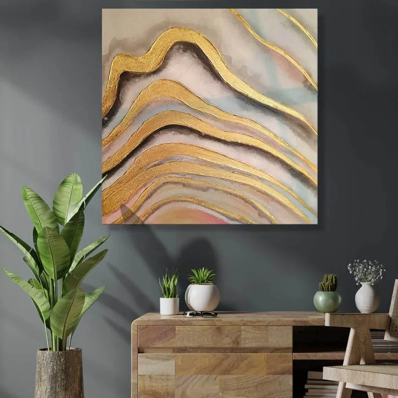 Deluru Wave Wall Painting media 3