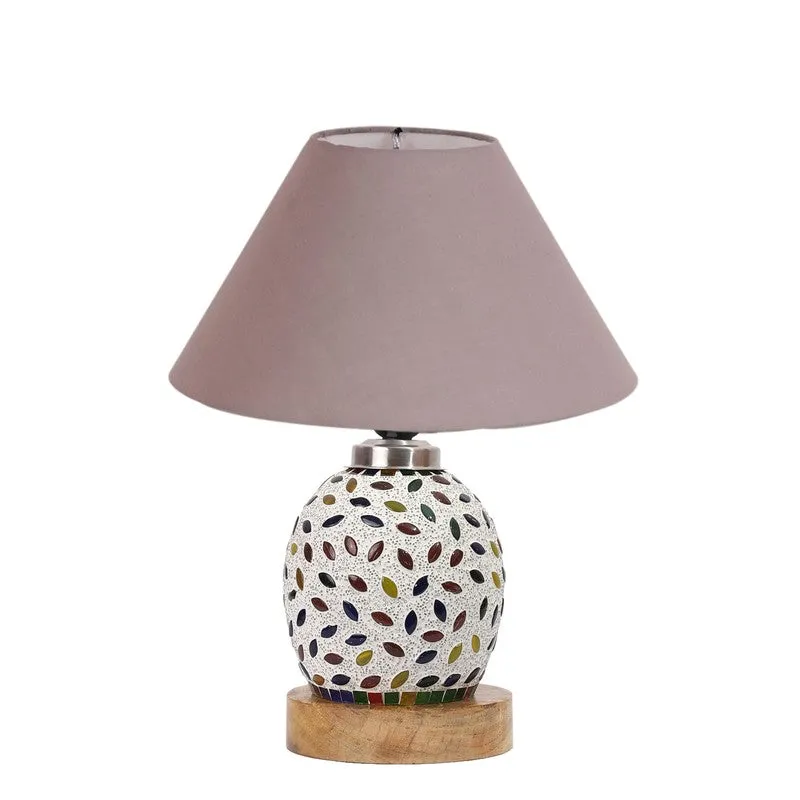 Hearthix Wooden Table Lamp - Multicolor media 5