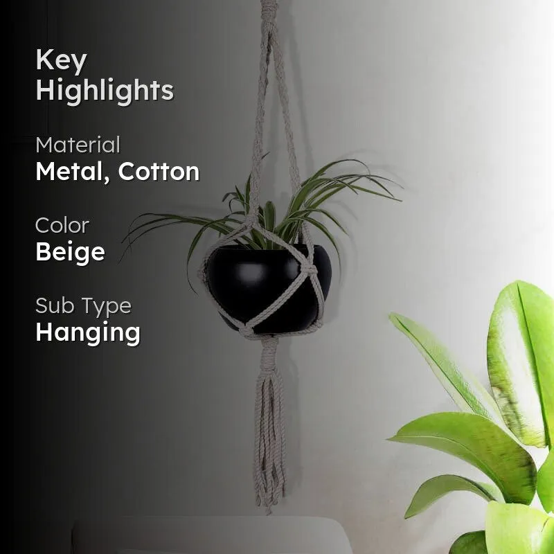 Aurora Macrame Plant Hanger - Large media 2