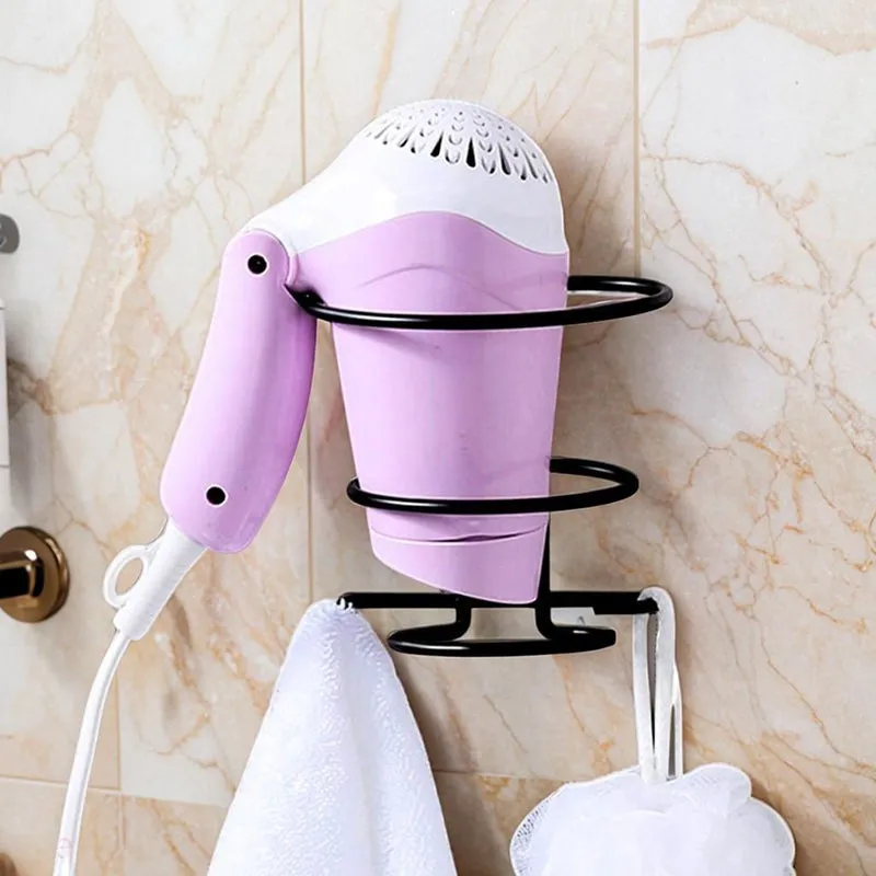Tressix Metal Hair Dryer Holder - Black media 1