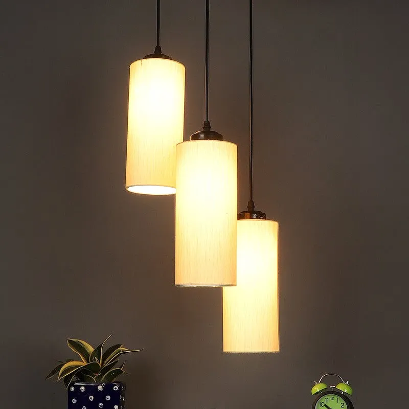 Glowspire Triple Metal Ceiling Lamp - Beige media 1