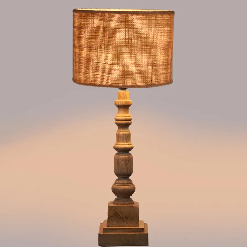 Sienna Arbor Wooden Table Lamp - Brown media 4