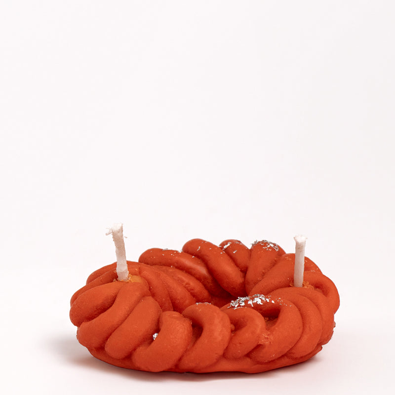 Jalebi Orange Scented Candle - Set Of Two media 4