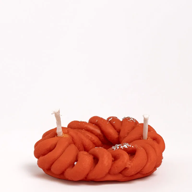 Jalebi Orange Scented Candle - Set Of Two media 4