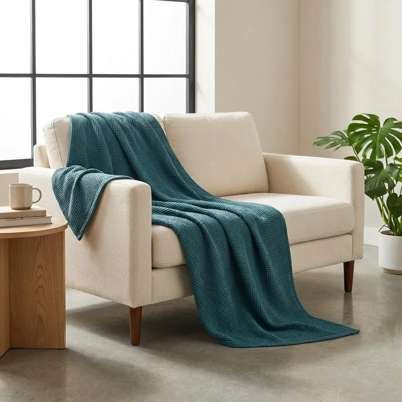 Soothara Cotton Blankets - Teal media 3