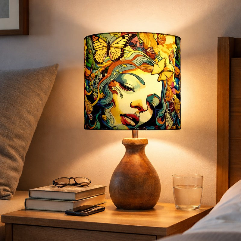 MuseAura Shine Wooden Table Lamp