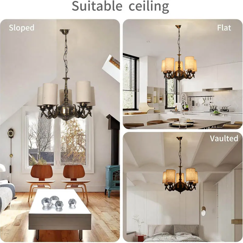 Yaguna Cylindrical Golden Antique Ceiling Lamp media 5