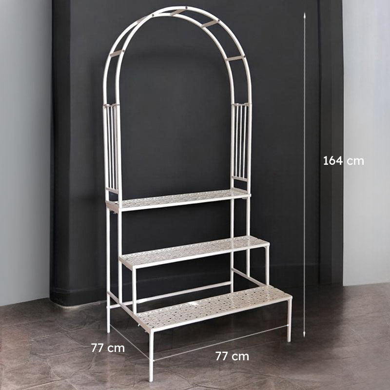 Aether Arch Metal Planter Stand - White media 9