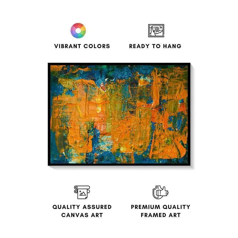 Colors Of Life Canvas Wall Painting - Black Frame media 4