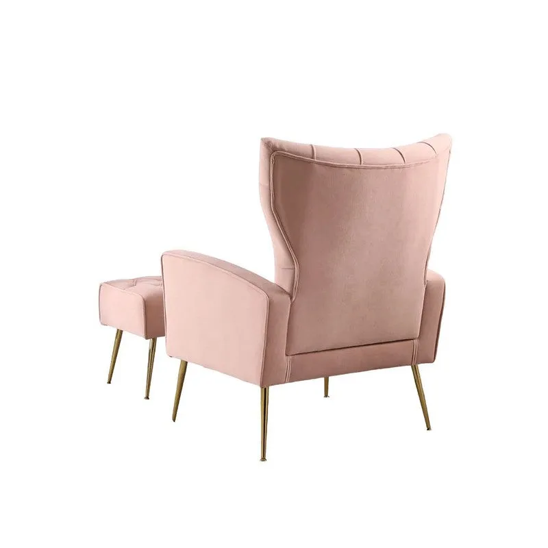 Simplex Neem Wood Lounge Chair (Pink) - Two Piece Set media 7