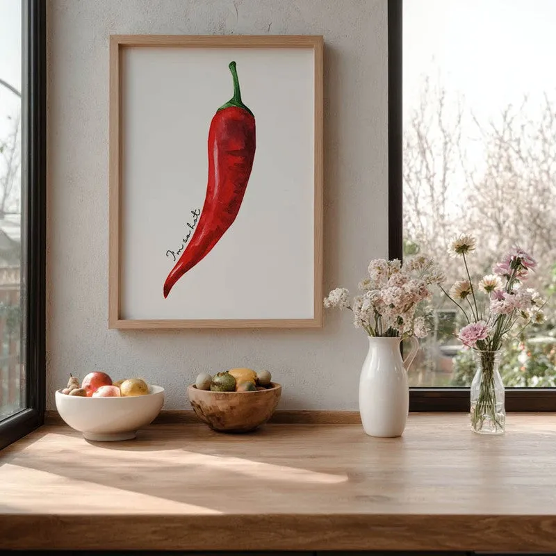 Scarlet Flame Archival Canvas Wall Art - Brown media 6