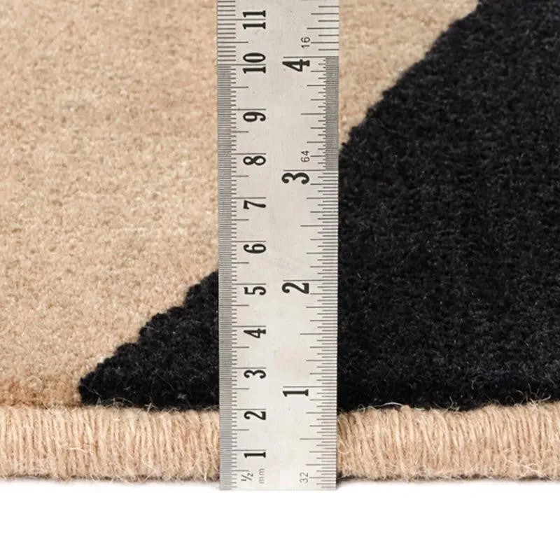 Elpenor Hand Tufted Geometric Wool & Nylon Carpet - Brown media 9