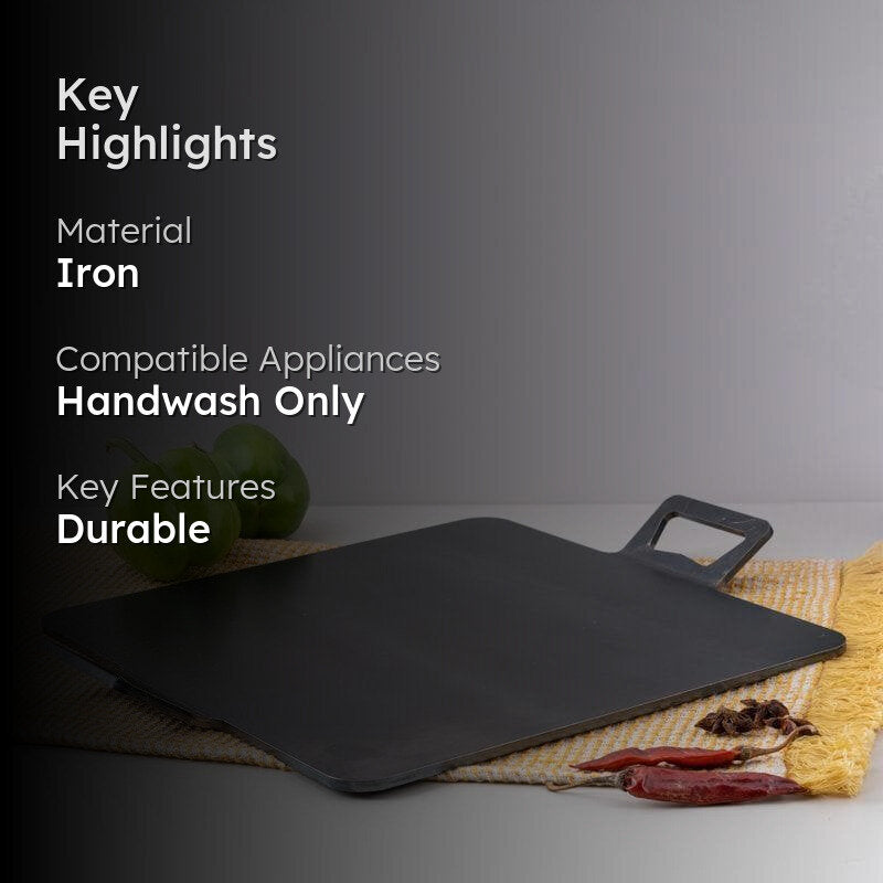 Ebony Iron Square Tawa - 31 cm media 2
